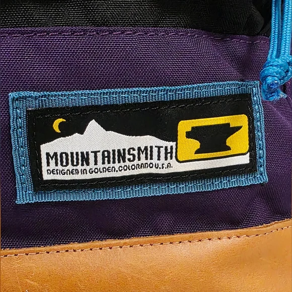 Mountain Smith Black and Purple Backpack with Blue Accents - Picture 2 of 15